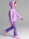Светло-сиреневая куртка с полиуретановым покрытием для девочки PlayToday 12422015, вид 4 превью