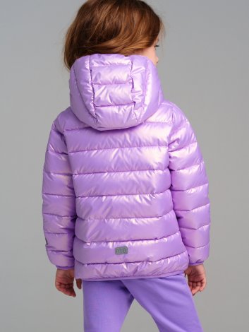 Светло-сиреневая куртка с полиуретановым покрытием для девочки PlayToday 12422015, вид 8