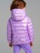 Светло-сиреневая куртка с полиуретановым покрытием для девочки PlayToday 12422015, вид 8 превью
