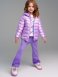 Светло-сиреневая куртка с полиуретановым покрытием для девочки PlayToday 12422015, вид 9 превью