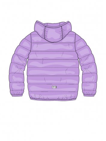 Светло-сиреневая куртка с полиуретановым покрытием для девочки PlayToday 12422015, вид 15
