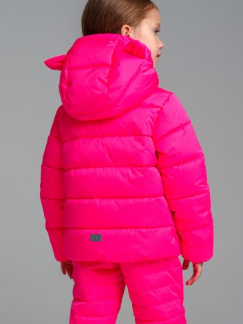 Розовая куртка с полиуретановым покрытием для девочки PlayToday 12422018, вид 6