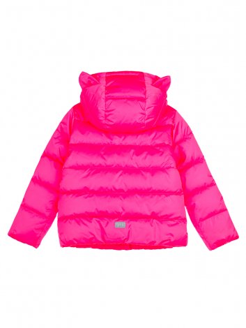 Розовая куртка с полиуретановым покрытием для девочки PlayToday 12422018, вид 9