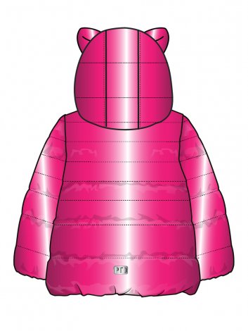 Розовая куртка с полиуретановым покрытием для девочки PlayToday 12422018, вид 12