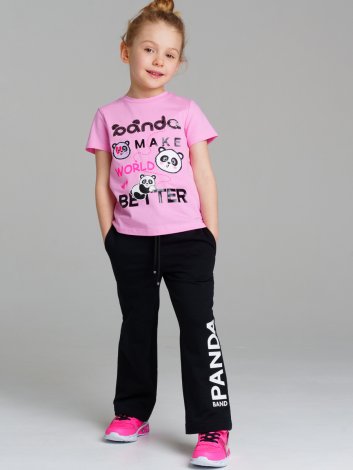 Черные брюки для девочки PlayToday 12422178, вид 2