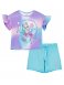 Голубой комплект: футболка, шорты для девочки PlayToday 12422297, вид 5 превью