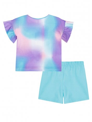 Голубой комплект: футболка, шорты для девочки PlayToday 12422297, вид 6