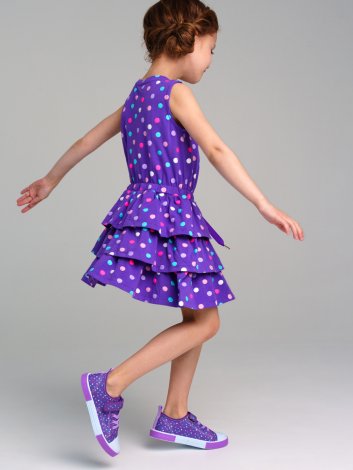 Фиолетовый сарафан для девочки PlayToday 12422312, вид 3