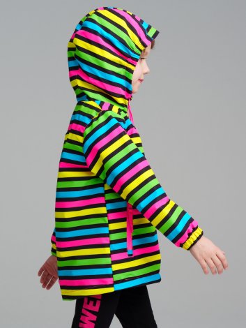 Разноцветная ветровка с полиуретановым покрытием для девочки PlayToday 12422315, вид 6