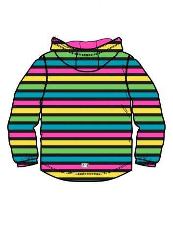 Разноцветная ветровка с полиуретановым покрытием для девочки PlayToday 12422315, вид 12