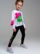 Черные легинсы для девочки PlayToday 12422320, вид 2 превью