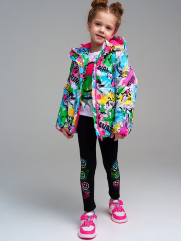 Черные легинсы для девочки PlayToday 12422320, вид 3