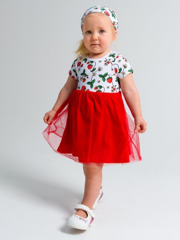 Белая косынка, 2 шт. в комплекте для девочки PlayToday Baby 12429072, вид 3