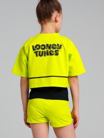 Черный комплект: майка, шорты, футболка для девочки PlayToday Tween 12441056, вид 4