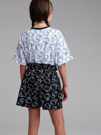 Черная юбка-шорты для девочки PlayToday Tween 12441065, вид 3