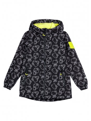Черная ветровка с полиуретановым покрытием для девочки PlayToday Tween 12441164, вид 8