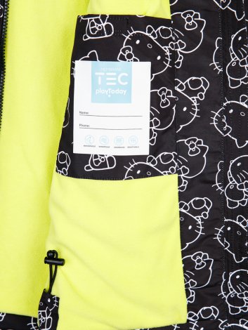 Черная ветровка с полиуретановым покрытием для девочки PlayToday Tween 12441164, вид 10