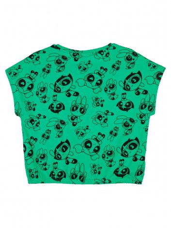 Зеленая футболка для девочки PlayToday Tween 12441907, вид 5