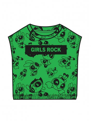 Зеленая футболка для девочки PlayToday Tween 12441907, вид 6