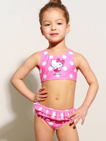 Розовый купальный костюм для девочки PlayToday 12442188, вид 2