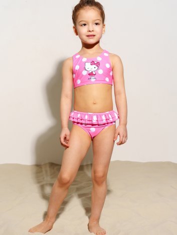 Розовый купальный костюм для девочки PlayToday 12442188, вид 4