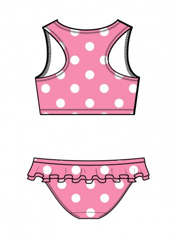 Розовый купальный костюм для девочки PlayToday 12442188, вид 8