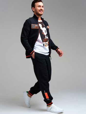 Серая толстовка для мужчин для мальчика PlayToday Tween 12456054, вид 6