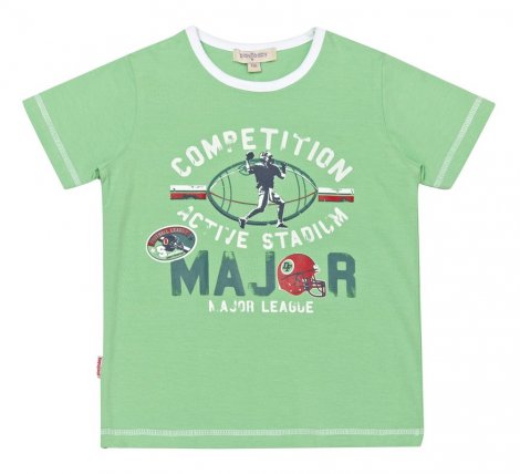 Салатовая футболка для мальчика PlayToday 131014, вид 1