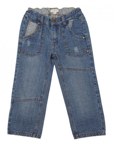 Синие джинсы для мальчика PlayToday 131065, вид 1