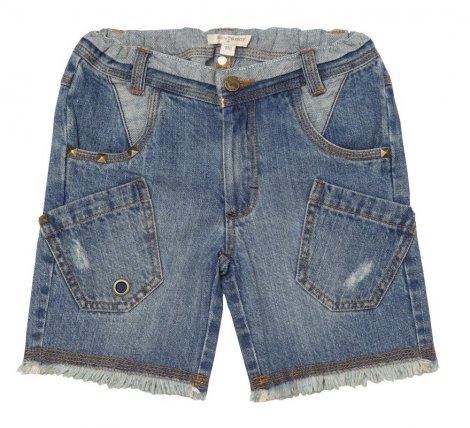 Синие шорты джинсовые для мальчика PlayToday 131066, вид 1