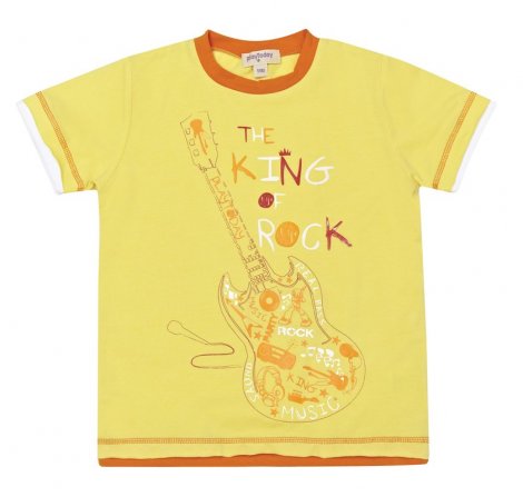Желтый комплект : футболка, шорты для мальчика PlayToday 131071, вид 1