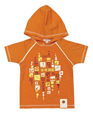 Оранжевая футболка для мальчика PlayToday 131074, вид 1