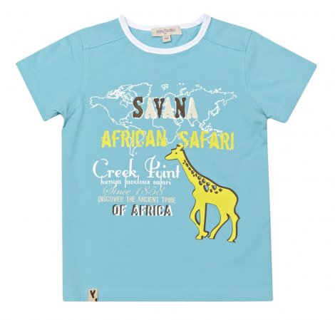 Голубая футболка для мальчика PlayToday 131097, вид 1