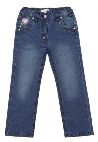Синие джинсы для девочки PlayToday 132012, вид 1