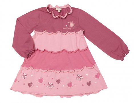 Розовое платье для девочки PlayToday 132021, вид 1