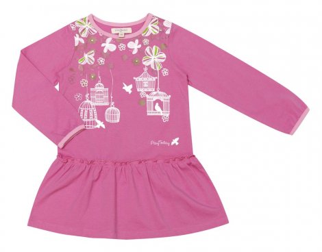 Розовое платье для девочки PlayToday 132022, вид 1
