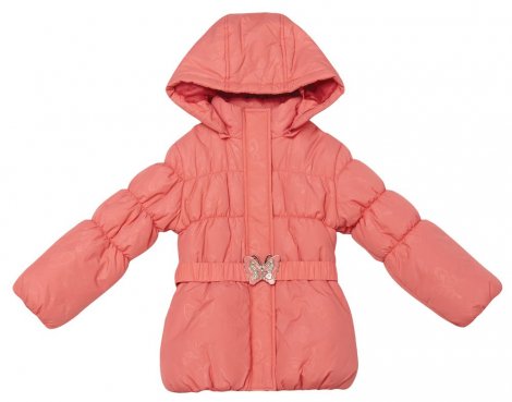 Коралловая куртка для девочки PlayToday 132030, вид 1
