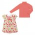 Розовый комплект : платье, водолазка для девочки PlayToday 132039, вид 1 превью