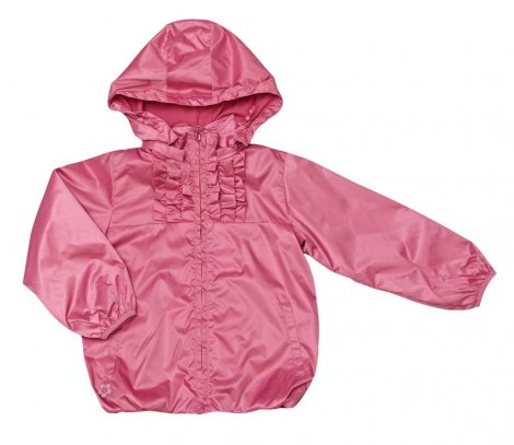 Ярко-розовая куртка - ветровка для девочки PlayToday 132060, вид 1