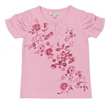 Розовая футболка для девочки PlayToday 132077, вид 1