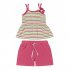 Ярко-розовый комплект : топ, шорты для девочки PlayToday 132081, вид 1 превью