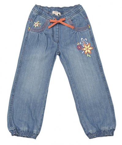 Голубые джинсы для девочки PlayToday 132095, вид 1