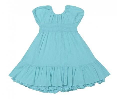Лазуое платье для девочки PlayToday 132104, вид 1