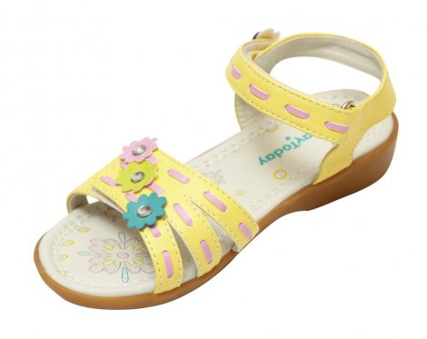 Желтые сандалии для девочки PlayToday 132128, вид 1