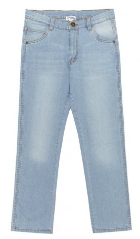 Синие брюки текстильные джинсовые для мальчика S'COOL 133026, вид 1