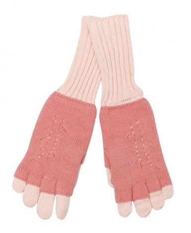 Нежно-розовые перчатки для девочки S'COOL 134006, вид 1