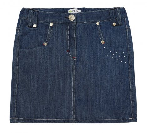 Синяя юбка джинсовая для девочки S'COOL 134013, вид 1