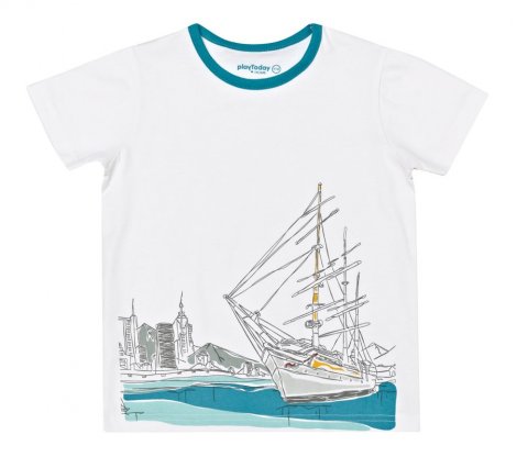 Морской волны комплект : футболка, шорты для мальчика PlayToday 135013, вид 1