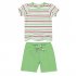 Зеленый комплект : футболка, шорты для девочки PlayToday 136014, вид 1 превью