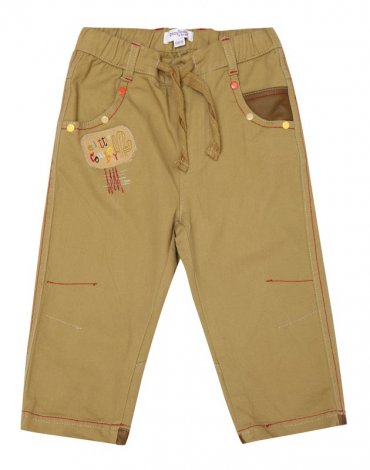 Светло-коричневые брюки для мальчика PlayToday Baby 137007, вид 1